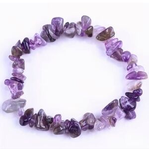 Amethyst Chip Stretch Bracelet